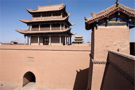 simsearch:855-06312705,k - Fort von Jiayuguan, Jiayuguan, Silkroad, chinesischen Mauer Stockbilder - Lizenzpflichtiges, Bildnummer: 855-06312725