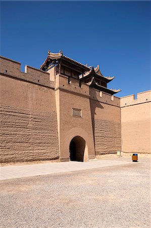simsearch:855-06312705,k - Fort von Jiayuguan, Jiayuguan, Silkroad, chinesischen Mauer Stockbilder - Lizenzpflichtiges, Bildnummer: 855-06312727