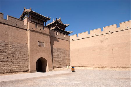 simsearch:855-06312705,k - Fort von Jiayuguan, Jiayuguan, Silkroad, chinesischen Mauer Stockbilder - Lizenzpflichtiges, Bildnummer: 855-06312728
