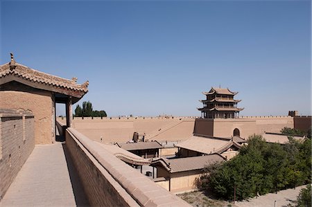 simsearch:855-06312705,k - Fort von Jiayuguan, Jiayuguan, Silkroad, chinesischen Mauer Stockbilder - Lizenzpflichtiges, Bildnummer: 855-06312720
