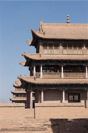 simsearch:855-06312705,k - Fort von Jiayuguan, Jiayuguan, Silkroad, chinesischen Mauer Stockbilder - Lizenzpflichtiges, Bildnummer: 855-06312736