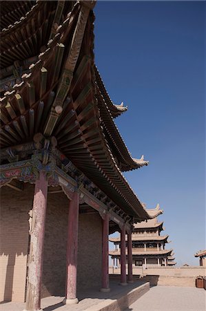 simsearch:855-06312705,k - Fort von Jiayuguan, Jiayuguan, Silkroad, chinesischen Mauer Stockbilder - Lizenzpflichtiges, Bildnummer: 855-06312738