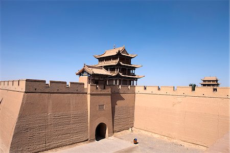 simsearch:855-06312705,k - Fort von Jiayuguan, Jiayuguan, Silkroad, chinesischen Mauer Stockbilder - Lizenzpflichtiges, Bildnummer: 855-06312730