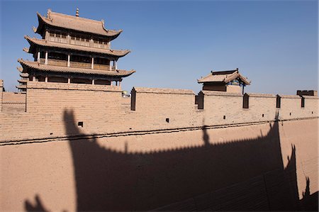 simsearch:855-06312705,k - Fort von Jiayuguan, Jiayuguan, Silkroad, chinesischen Mauer Stockbilder - Lizenzpflichtiges, Bildnummer: 855-06312741