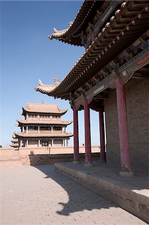 simsearch:855-06312705,k - Fort von Jiayuguan, Jiayuguan, Silkroad, chinesischen Mauer Stockbilder - Lizenzpflichtiges, Bildnummer: 855-06312743