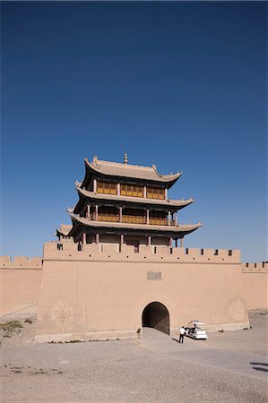 simsearch:855-06312705,k - Fort von Jiayuguan, Jiayuguan, Silkroad, chinesischen Mauer Stockbilder - Lizenzpflichtiges, Bildnummer: 855-06312754