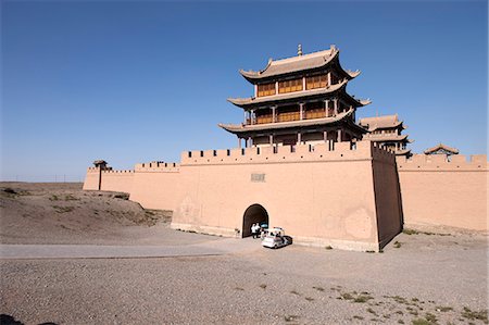 simsearch:855-06312705,k - Fort von Jiayuguan, Jiayuguan, Silkroad, chinesischen Mauer Stockbilder - Lizenzpflichtiges, Bildnummer: 855-06312755