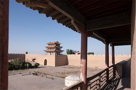 simsearch:855-08580900,k - Fort of Jiayuguan Great Wall, Jiayuguan, Silkroad, China Foto de stock - Direito Controlado, Número: 855-06312766