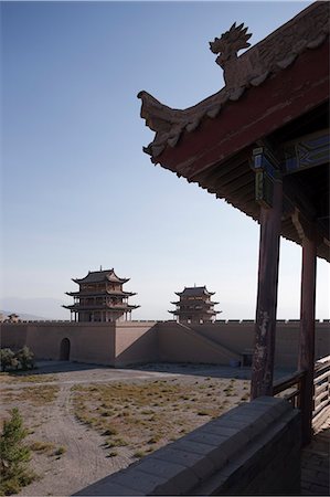 simsearch:855-06312772,k - Fort of Jiayuguan Great Wall, Jiayuguan, Silkroad, China Foto de stock - Con derechos protegidos, Código: 855-06312767