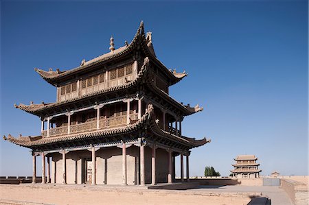 simsearch:855-08580900,k - Fort of Jiayuguan Great Wall, Jiayuguan, Silkroad, China Foto de stock - Direito Controlado, Número: 855-06312762