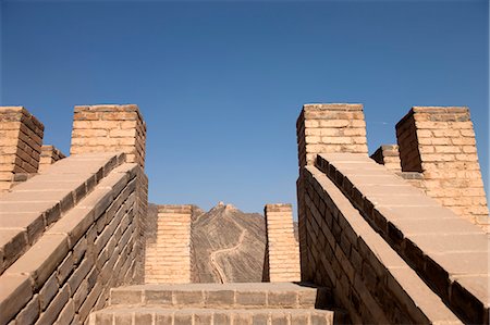 simsearch:855-08580900,k - Overhanging Great Wall, Jiayuguan, Silkroad, China Foto de stock - Direito Controlado, Número: 855-06312784