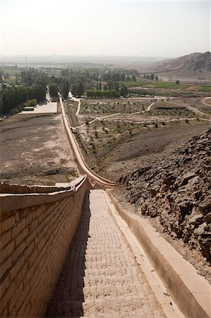 simsearch:855-06312772,k - Overhanging Great Wall, Jiayuguan, Silkroad, China Foto de stock - Con derechos protegidos, Código: 855-06312788