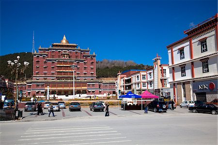 simsearch:855-06312870,k - City centre, Shanrgi-la, Yunnan, China Foto de stock - Direito Controlado, Número: 855-06312870