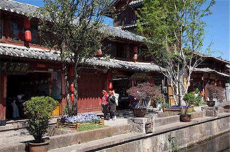 Village de Shuhe, ville antique, Lijiang, Province du Yunnan, Chine Photographie de stock - Rights-Managed, Code: 855-06313004