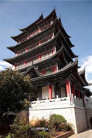 simsearch:855-05982514,k - Wan Gu Lou at ancient city, Lijiang, Yunnan Province, China Foto de stock - Direito Controlado, Número: 855-06313027