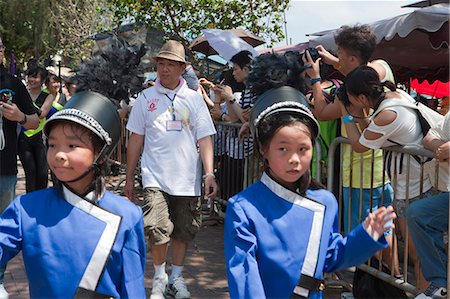 simsearch:855-06313418,k - Procession parade, part of the Bun festival procession performing at Cheung Chau, Hong Kong Stock Photo - Rights-Managed, Code: 855-06313386