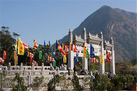 simsearch:855-05984035,k - Temple de la terre, Po Lin monastère, Lantau, Hong Kong Photographie de stock - Rights-Managed, Code: 855-06313448