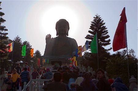 simsearch:855-06313622,k - Approach to the Giant Buddha  shrine, Po Lin Monastery, Lantau Island, Hong Kong Foto de stock - Direito Controlado, Número: 855-06313491