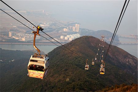 funiculares - Ngong Ping 360 skyrail, Lantau Island, Hong Kong Foto de stock - Con derechos protegidos, Código: 855-06313645