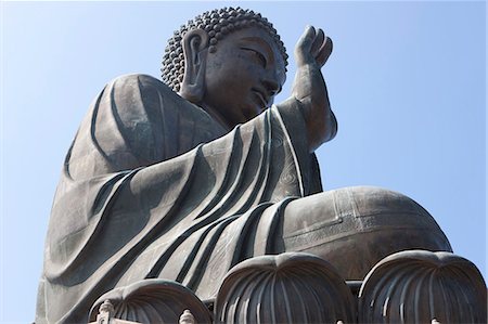 The Giant Buddha, Po Lin Monastery, Lantau Island, Hong Kong Foto de stock - Con derechos protegidos, Código: 855-06313684