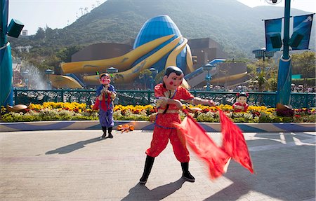 simsearch:855-06313820,k - Mascotte du nouvel an chinois montrent, Ocean Park, Hong Kong Photographie de stock - Rights-Managed, Code: 855-06313769