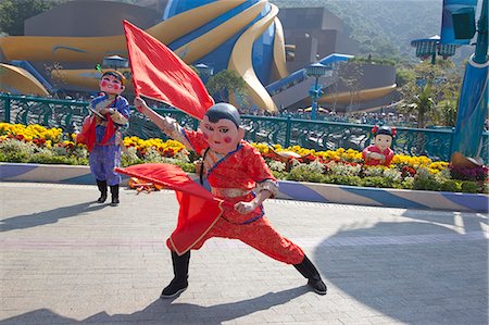 simsearch:855-06313820,k - Mascotte du nouvel an chinois montrent, Ocean Park, Hong Kong Photographie de stock - Rights-Managed, Code: 855-06313770