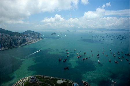 simsearch:855-06313897,k - Bird's eye sweep of Hong Kong west from Sky100, 393 metres above sea level, Hong Kong Stock Photo - Rights-Managed, Code: 855-06313890