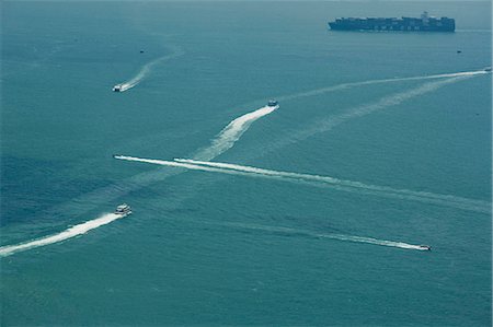 Bird's eye sweep of West Victoria Harbour from Sky100, 393 metres above sea level, Hong Kong Stock Photo - Rights-Managed, Code: 855-06313915