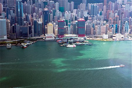simsearch:855-06313960,k - Bird's eye sweep of Central and Sheung Wan area from Sky100, 393 metres above sea level, Hong Kong Stock Photo - Rights-Managed, Code: 855-06313980