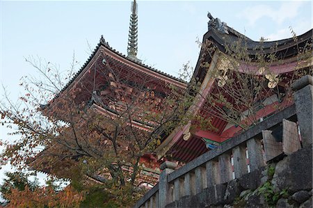 pavilion - Pagode de Kiyomizu temple (Kiyomizu-dera), Kyoto, Japon Photographie de stock - Rights-Managed, Code: 855-06337455