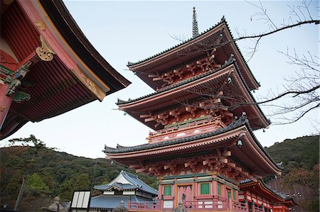 Kiyomizu temple (Kiyomizu-dera) pagoda, Kyoto, Japan Stock Photo - Rights-Managed, Code: 855-06337466