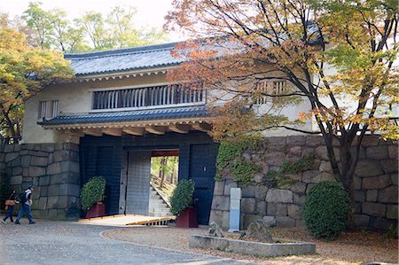 Porte d'entrée au château d'Osaka, Osaka, Japon Photographie de stock - Rights-Managed, Code: 855-06337587