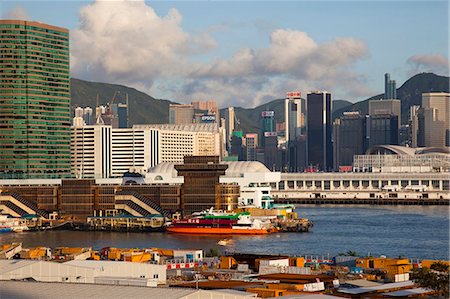 simsearch:855-06337737,k - Tsimshatsui and Wanchai skyline from Kowloon west, Hong Kong Foto de stock - Con derechos protegidos, Código: 855-06337662