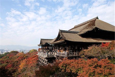 Stade du Temple Kiyomizu-dera, Kyoto, Japon Photographie de stock - Rights-Managed, Code: 855-06338338