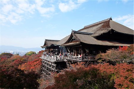 simsearch:855-06338472,k - Stage of Kiyomizu-dera Temple, Kyoto, Japan Foto de stock - Con derechos protegidos, Código: 855-06338339