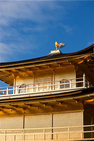 simsearch:855-06338274,k - Phoenix emblem, Rokuon-ji Temple (Kinkakuji) in autumn, Kyoto, Japan Fotografie stock - Rights-Managed, Codice: 855-06338465
