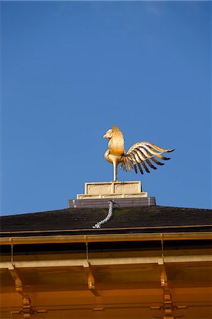 simsearch:855-06338272,k - Phoenix emblem, Rokuon-ji Temple (Kinkakuji) in autumn, Kyoto, Japan Stock Photo - Rights-Managed, Code: 855-06338463