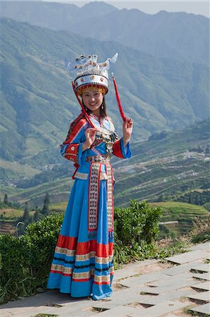 A minorities woman at Longsheng rice terrace, Guilin, Guangxi, China Stock Photo - Rights-Managed, Code: 855-06338500