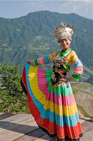 A minorities woman at Longsheng rice terrace, Guilin, Guangxi, China Stock Photo - Rights-Managed, Code: 855-06338512