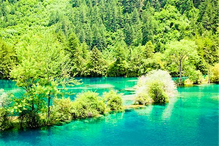 simsearch:855-06338543,k - Shuzheng lakes (Shuzheng Qunhai),  Jiuzhaigou, Sichuan, China Stock Photo - Rights-Managed, Code: 855-06338578