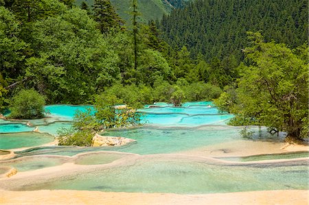 simsearch:855-06338543,k - Jade-bathing Pond, Huang Long, Sichuan, China Stock Photo - Rights-Managed, Code: 855-06338616