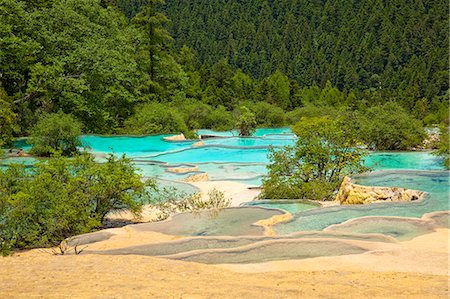 simsearch:855-06338543,k - Jade-bathing Pond, Huang Long, Sichuan, China Stock Photo - Rights-Managed, Code: 855-06338612