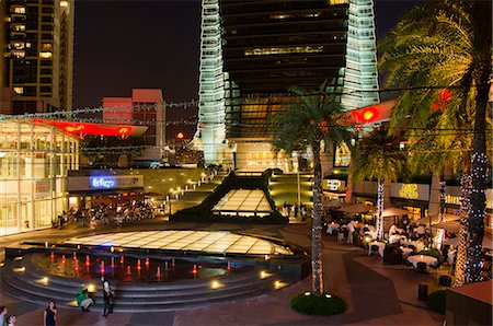 restaurant building in hong kong - Civic Square at night, Kowloon west, Hong Kong Stock Photo - Rights-Managed, Code: 855-06339142