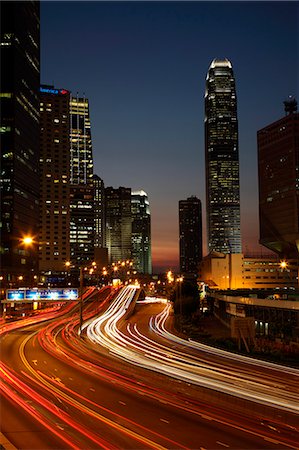 freeway lighting - Expressway at Admiralty, Hong Kong Stock Photo - Rights-Managed, Code: 855-06339351