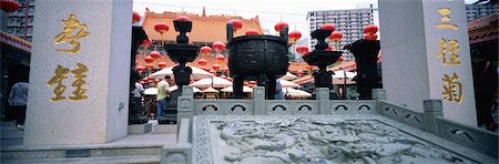 Wong Tai Sin temple, Kowloon, Hong Kong Fotografie stock - Rights-Managed, Codice: 855-06339448