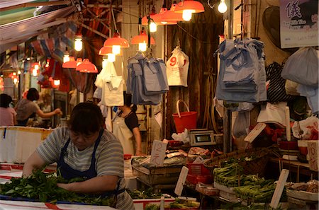 food markets - Wanchai market, Wanchai, Hong Kong Stock Photo - Rights-Managed, Code: 855-06339465