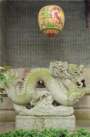 Dragon sculpture at Pak Tai Temple, Wanchai, Hong Kong Foto de stock - Con derechos protegidos, Código: 855-06339493