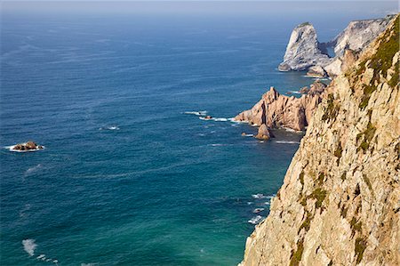 Cape Da Roca, the most westerly point in the continent Europe, Lisboa District, Portugal, Europe Stock Photo - Rights-Managed, Code: 855-08420505