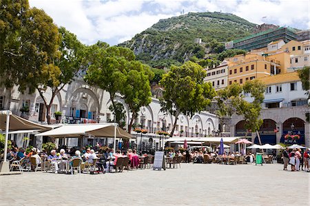 Casemates Square, Gibraltar, British Overseas Territory, England Foto de stock - Con derechos protegidos, Código: 855-08420528