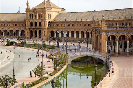 seville spain - Plaza de Espana - Spanish Square in Seville, Andalusia, Spain, Europe Stock Photo - Rights-Managed, Code: 855-08420520